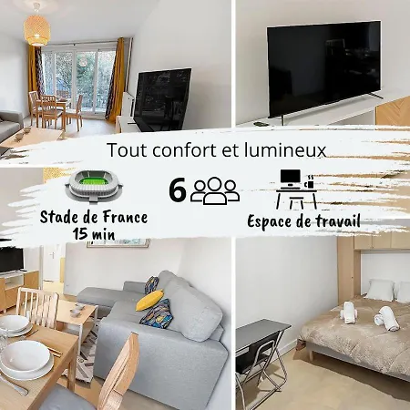 Balcon Lumineux Et Cuisine Equipee Apartment Villeneuve-la-Garenne